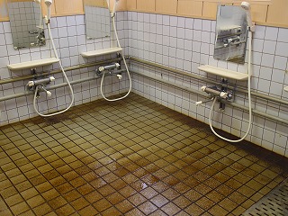 東八甲田温泉ヒバ湯の洗い場