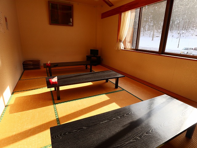 森吉山荘の休憩室