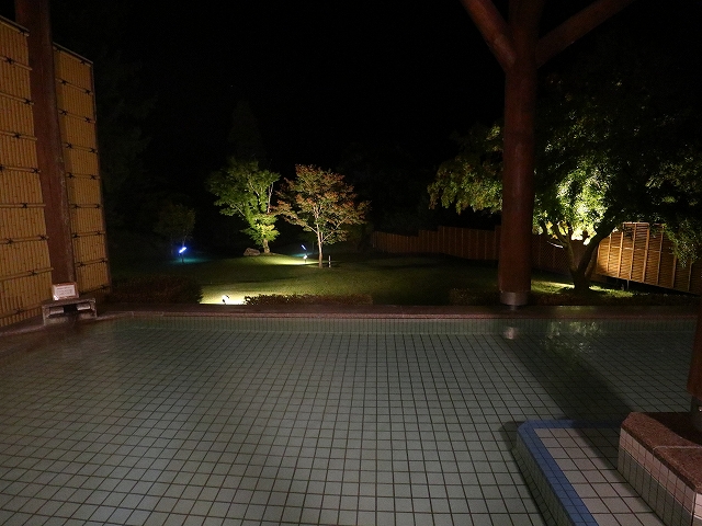 夜の十和田プリンスホテルの温泉