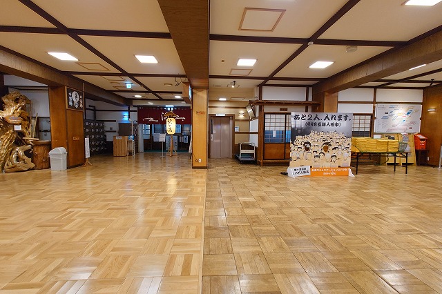 酸ヶ湯のロビー