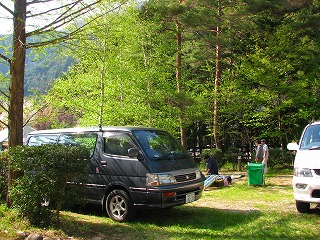 奥飛騨温泉郷オートキャンプ場のキャンプサイト