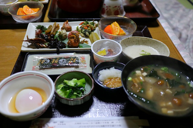 金湯館の朝食