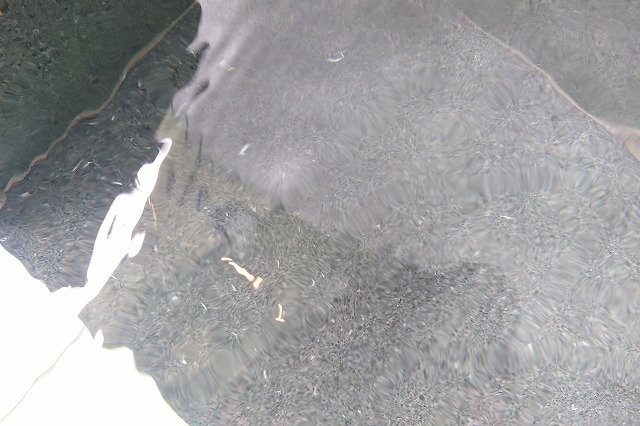 川原湯温泉の湯の花