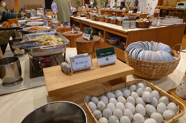 朝食ビュッフェ
