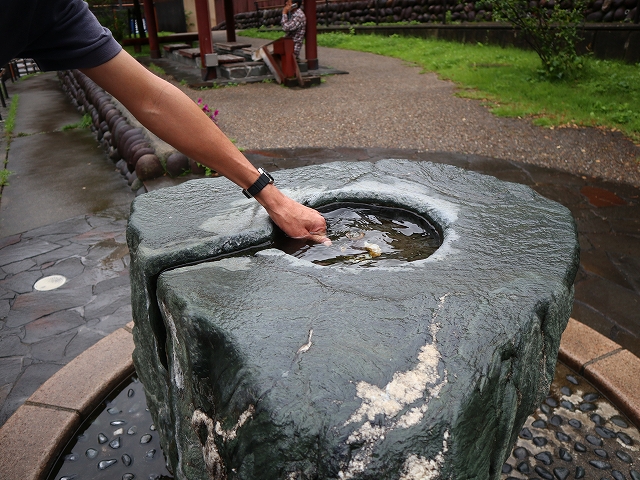 湯原温泉公園の手湯