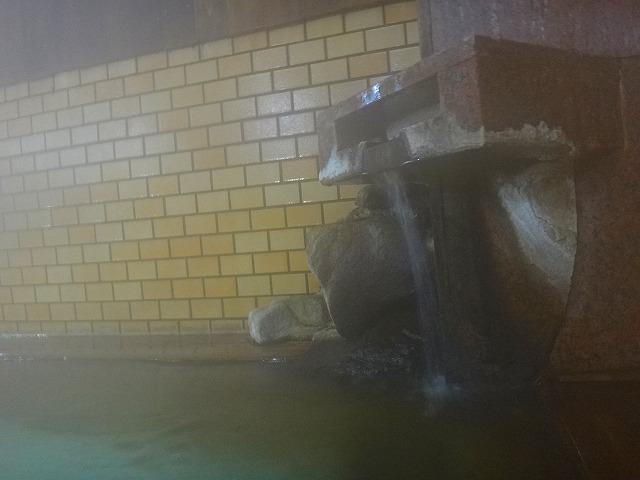 湯宿温泉太陽館の湯口