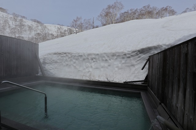 ニセコ五色温泉旅館の展望風呂