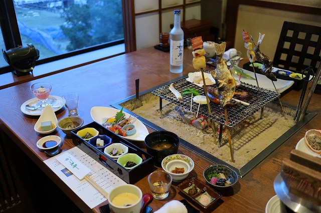丸駒温泉の夕食