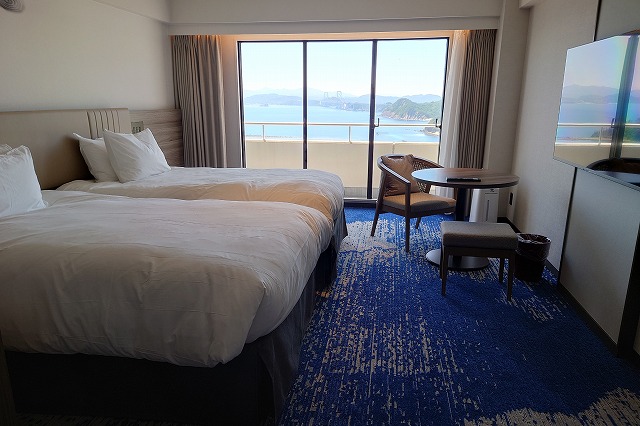 瀬戸内海ビューの客室