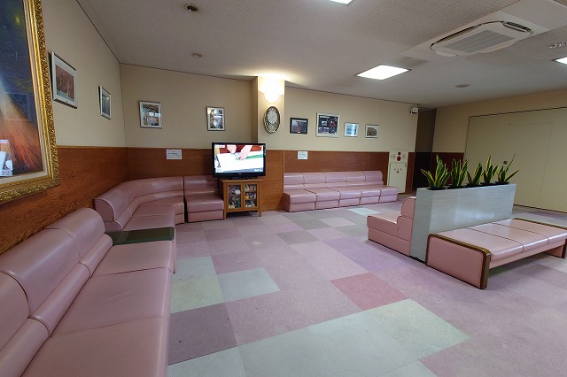 千貫石温泉の休憩スペース