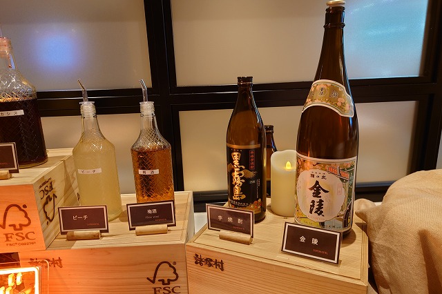 お酒のラインナップ