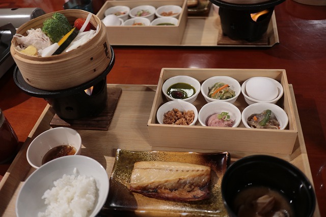 塔ノ沢一の湯本館の朝食