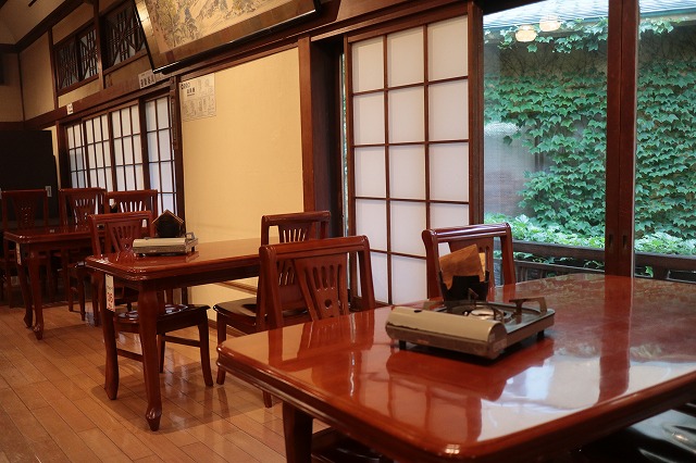 塔ノ沢一の湯本館の食堂