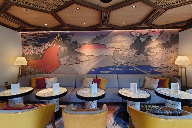 ホテルインディゴ箱根強羅のロビー