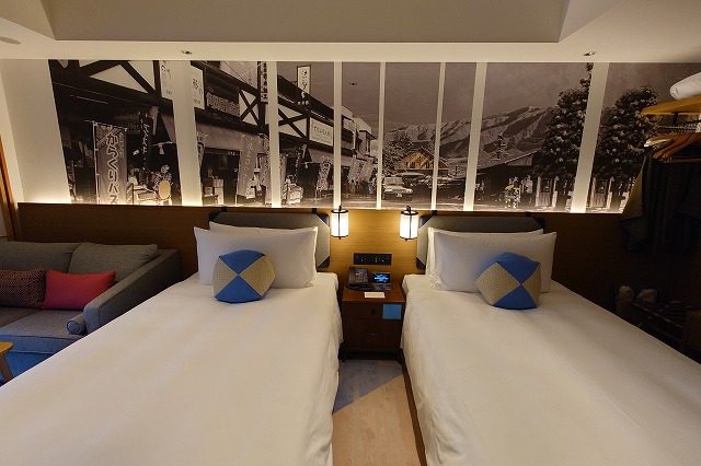 強羅駅前のパネル