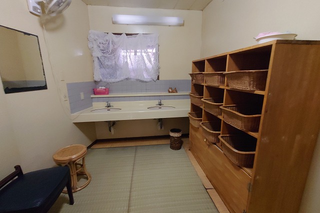 かま家の脱衣所