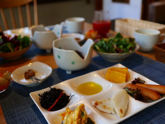 環翠楼別館の朝食