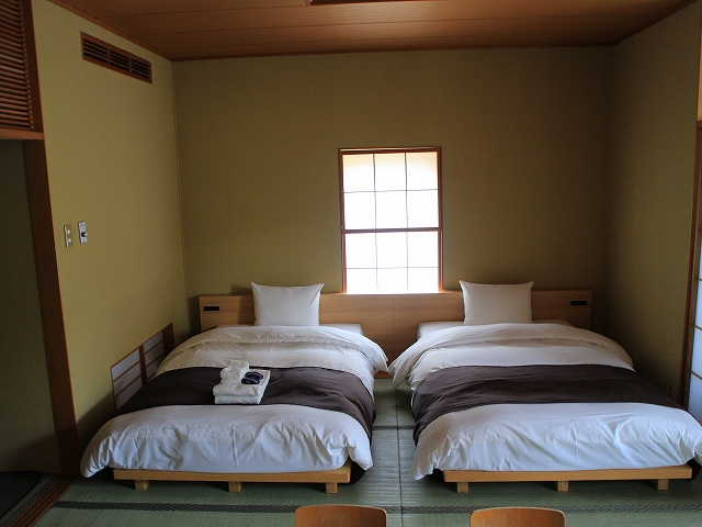 美山楓林のベッド