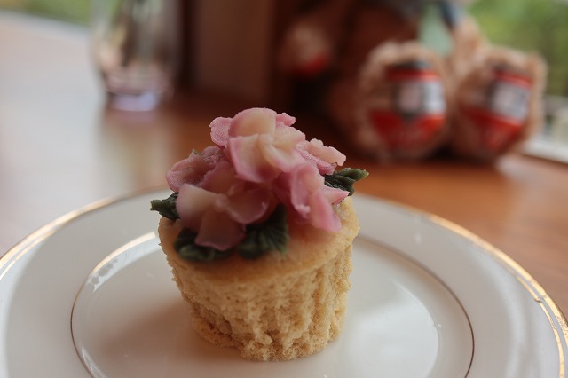 あんこのお花ケーキ