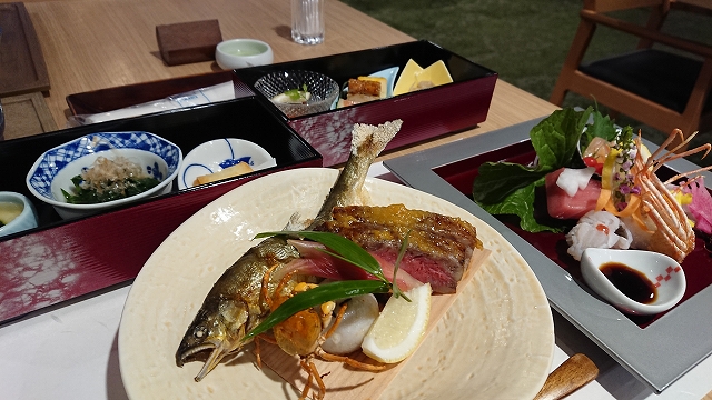 箱根ゆとわの夕食一例