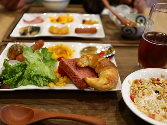 箱根ゆとわの朝食一例