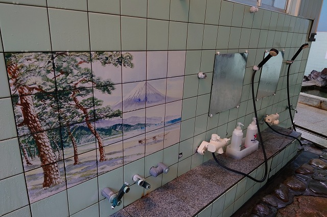 加久藤温泉の洗い場