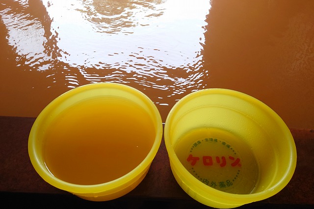 濁り湯の度合い(比較)