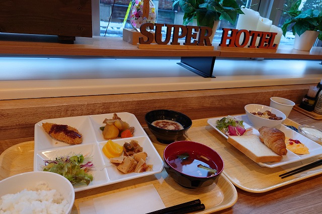 スーパーホテルの無料朝食