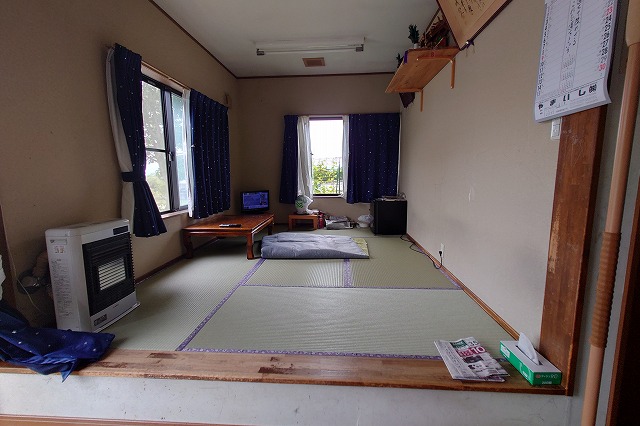 大谷地鉱泉の休憩室