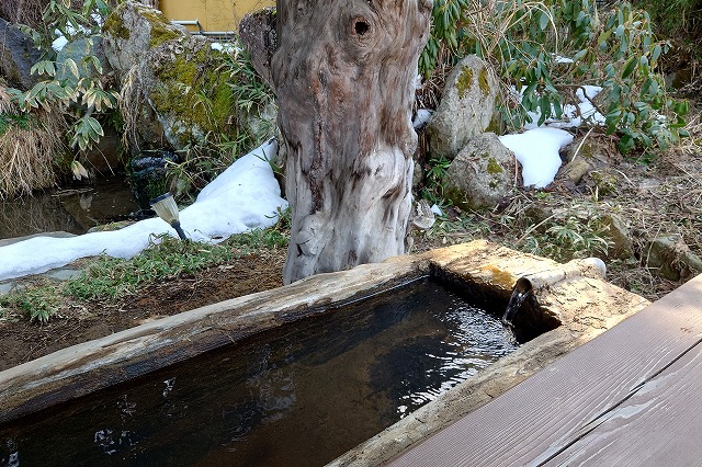 箱山温泉の足湯