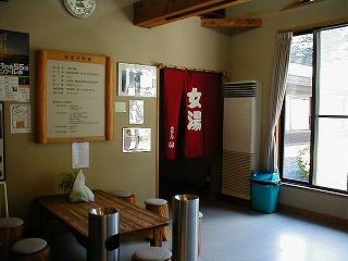 十津川温泉　昴の郷の浴室入り口