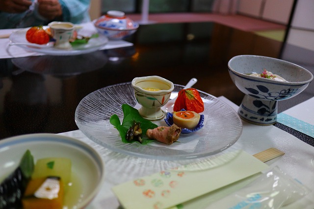 吉野温泉元湯の夕食
