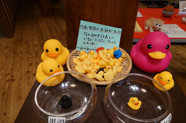混雑状況チェックのアヒル