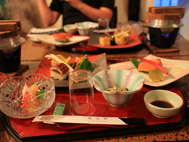 広田温泉　奥の湯、湯元館の食事