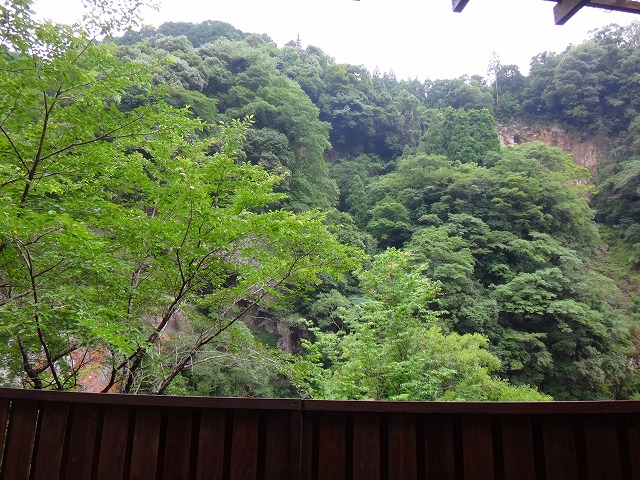 渓仙閣の露天風呂から見える景色