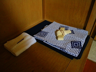 大谷会館の浴衣とタオル
