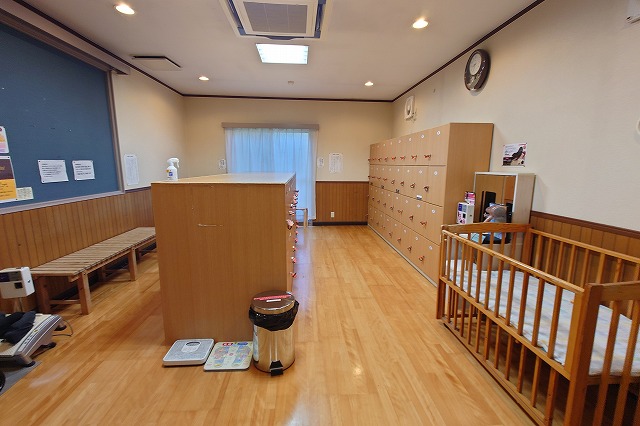 矢板温泉まことの湯の脱衣所