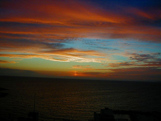 ラフォーレ白浜から見る夕日