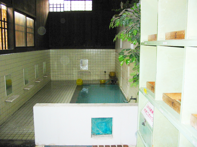 小野川温泉 尼湯の浴室