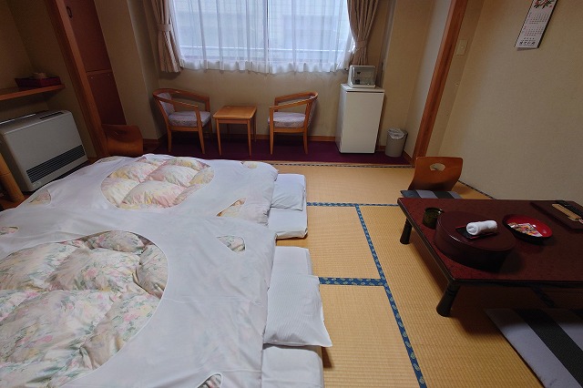 泊まった客室