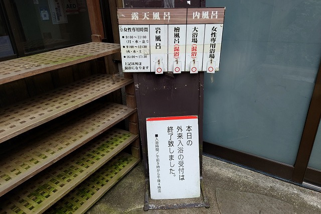 お風呂の状況と外来入浴