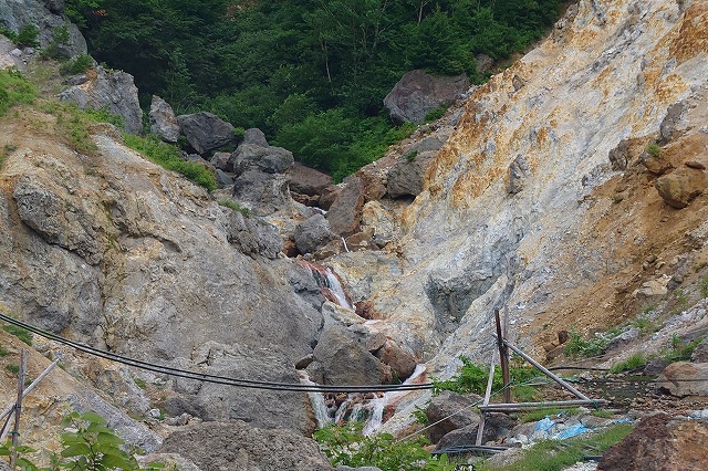 姥湯温泉の源泉