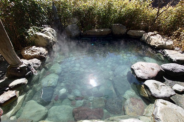 露天風呂のお湯