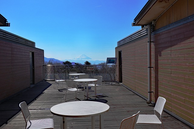 テラスからの富士山
