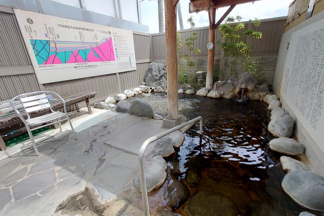 トータス温泉の露天風呂