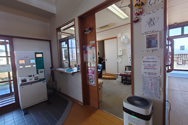 韮崎旭温泉の受付
