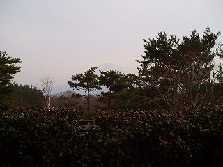 露天風呂から見る富士山