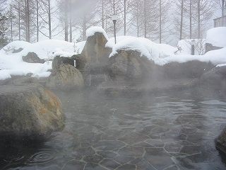 猪苗代アルカリ温泉　布森山の湯　露天風呂