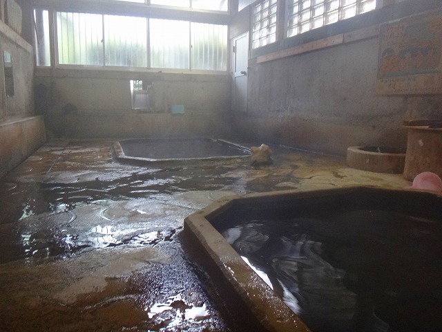 村之湯温泉の浴室