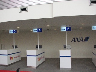 キッザニア甲子園の空港カウンター(入口)